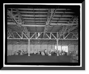 Historic Framed Print, U.S. Naval Base, Pearl Harbor, Waterfront Transit Shed, Corner of Gaffney Street & Astoria Avenue along Wharf K11, Pearl City, Honolulu County, HI - 6,  17-7/8" x 21-7/8"