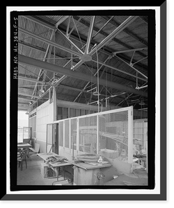 Historic Framed Print, Ewa Plantation Company Industrial Center, Garage & Service Station, Honouliuli Plain, near intersection of Renton Road & Park Row, Ewa, Honolulu County, HI - 5,  17-7/8" x 21-7/8"