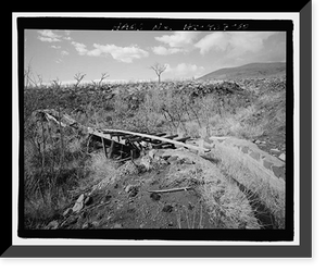 Historic Framed Print, Pioneer Mill Company, Upper Lahaina Pump Ditch & Makila Reservoir Ditch, Land of Launiupoko, Lahaina, Maui County, HI - 10,  17-7/8" x 21-7/8"