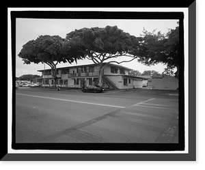 Historic Framed Print, U.S. Naval Base, Pearl Harbor, Post Office, Pearl Harbor Boulevard near Willamette Street, Pearl City, Honolulu County, HI,  17-7/8" x 21-7/8"
