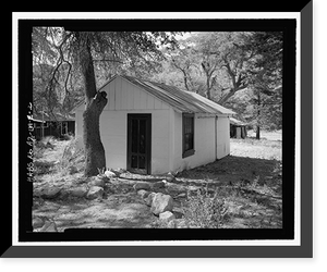 Historic Framed Print, Faraway Ranch, Office-Garage, Willcox vicinity, Cochise County, AZ,  17-7/8" x 21-7/8"