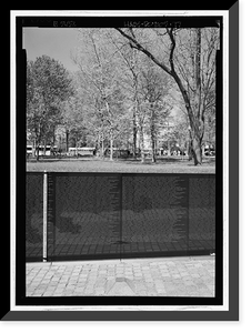 Historic Framed Print, Vietnam Veterans Memorial, West Potomac Park, Washington, District of Columbia, DC - 3,  17-7/8" x 21-7/8"