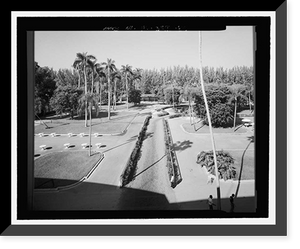 Historic Framed Print, Hialeah Park Race Track, East Fourth Avenue, Hialeah, Miami-Dade County, FL - 3,  17-7/8" x 21-7/8"