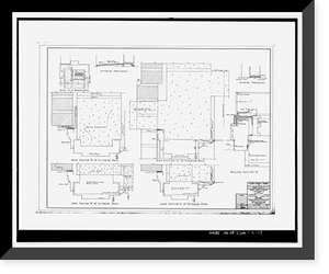Historic Framed Print, Clark Howell Homes, Building 12-A, 500 Lovejoy Street, Atlanta, Fulton County, GA - 3,  17-7/8" x 21-7/8"