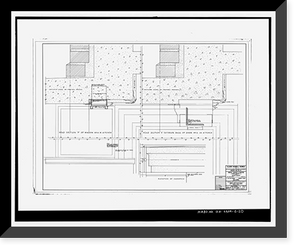 Historic Framed Print, Clark Howell Homes, Building 12-A, 500 Lovejoy Street, Atlanta, Fulton County, GA - 4,  17-7/8" x 21-7/8"
