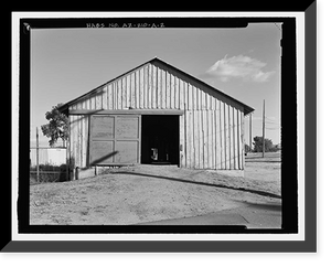 Historic Framed Print, Fort Huachuca, Cavalry Stable, Clarkson Road, Sierra Vista vicinity, Cochise County, AZ - 2,  17-7/8" x 21-7/8"