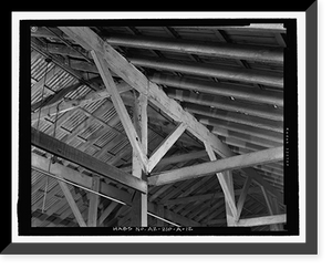 Historic Framed Print, Fort Huachuca, Cavalry Stable, Clarkson Road, Sierra Vista vicinity, Cochise County, AZ - 12,  17-7/8" x 21-7/8"