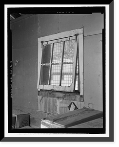 Historic Framed Print, Fort Huachuca, Cavalry Stable, Clarkson Road, Sierra Vista vicinity, Cochise County, AZ - 20,  17-7/8" x 21-7/8"