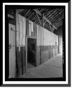 Historic Framed Print, Fort Huachuca, Cavalry Stable, Clarkson Road, Sierra Vista vicinity, Cochise County, AZ - 36,  17-7/8" x 21-7/8"