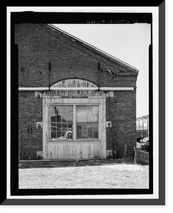 Historic Framed Print, New Haven Rail Yard, Freight Car Shop, Vicinity of Union Avenue, New Haven, New Haven County, CT - 4,  17-7/8" x 21-7/8"