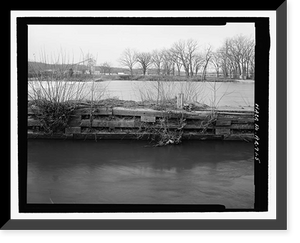 Historic Framed Print, Upper White River Lock & Dam Nos. 1, 2, & 3, Spanning White River, Batesville, Independence County, AR - 5,  17-7/8" x 21-7/8"