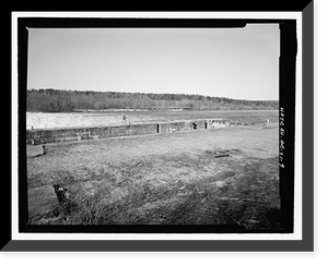 Historic Framed Print, Upper White River Lock & Dam Nos. 1, 2, & 3, Spanning White River, Batesville, Independence County, AR - 9,  17-7/8" x 21-7/8"