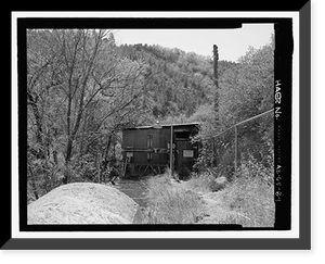 Historic Framed Print, Childs-Irving Hydroelectric Project, Irving System, Intake System, Forest Service Road 708/502, Camp Verde vicinity, Yavapai County, AZ,  17-7/8" x 21-7/8"