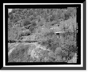 Historic Framed Print, Childs-Irving Hydroelectric Project, Irving System, Intake System, Forest Service Road 708/502, Camp Verde vicinity, Yavapai County, AZ - 2,  17-7/8" x 21-7/8"