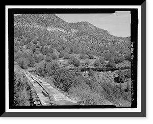 Historic Framed Print, Childs-Irving Hydroelectric Project, Irving System, Intake System, Forest Service Road 708/502, Camp Verde vicinity, Yavapai County, AZ - 3,  17-7/8" x 21-7/8"