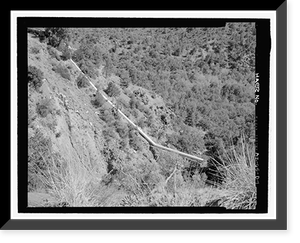 Historic Framed Print, Childs-Irving Hydroelectric Project, Irving System, Inverted Siphon, Forest Service Road 708/502, Camp Verde vicinity, Yavapai County, AZ,  17-7/8" x 21-7/8"