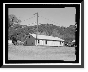 Historic Framed Print, Childs-Irving Hydroelectric Project, Irving System, Storehouse & Cottage, Forest Service Road 708/502, Camp Verde vicinity, Yavapai County, AZ,  17-7/8" x 21-7/8"
