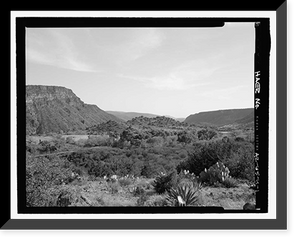 Historic Framed Print, Childs-Irving Hydroelectric Project, Childs System, Flume Bridge No. 5, Forest Service Road 708/502, Camp Verde vicinity, Yavapai County, AZ,  17-7/8" x 21-7/8"