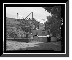 Historic Framed Print, Childs-Irving Hydroelectric Project, Childs System, Childs Powerhouse, Forest Service Road 708/502, Camp Verde vicinity, Yavapai County, AZ,  17-7/8" x 21-7/8"