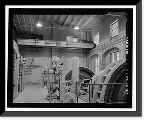 Historic Framed Print, Childs-Irving Hydroelectric Project, Childs System, Childs Powerhouse, Forest Service Road 708/502, Camp Verde vicinity, Yavapai County, AZ - 3,  17-7/8" x 21-7/8"