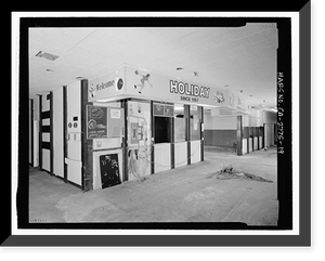 Historic Framed Print, Holiday Bowl, 3730 Crenshaw Boulevard, Los Angeles, Los Angeles County, CA - 19,  17-7/8" x 21-7/8"