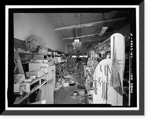 Historic Framed Print, Bower Building, 409-413 East Weber Avenue, Stockton, San Joaquin County, CA - 5,  17-7/8" x 21-7/8"