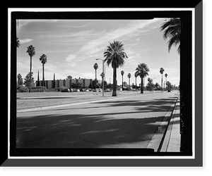 Historic Framed Print, March Air Force Base, Strategic Air Command, Combat Operations Center, 5220 Riverside Drive, Moreno Valley, Riverside County, CA,  17-7/8" x 21-7/8"
