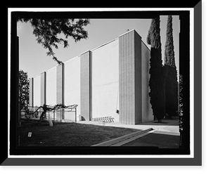 Historic Framed Print, March Air Force Base, Strategic Air Command, Combat Operations Center, 5220 Riverside Drive, Moreno Valley, Riverside County, CA - 7,  17-7/8" x 21-7/8"
