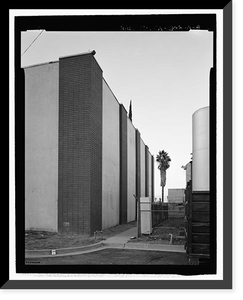 Historic Framed Print, March Air Force Base, Strategic Air Command, Combat Operations Center, 5220 Riverside Drive, Moreno Valley, Riverside County, CA - 8,  17-7/8" x 21-7/8"