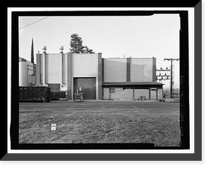Historic Framed Print, March Air Force Base, Strategic Air Command, Utility Building, 5220 Riverside Drive, Moreno Valley, Riverside County, CA - 4,  17-7/8" x 21-7/8"