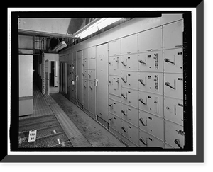 Historic Framed Print, March Air Force Base, Strategic Air Command, Utility Building, 5220 Riverside Drive, Moreno Valley, Riverside County, CA - 15,  17-7/8" x 21-7/8"