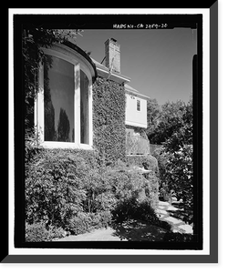 Historic Framed Print, Morris Landau House, 638 North Faring Road, Los Angeles, Los Angeles County, CA - 20,  17-7/8" x 21-7/8"