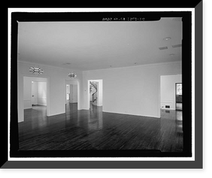 Historic Framed Print, Morris Landau House, 638 North Faring Road, Los Angeles, Los Angeles County, CA - 54,  17-7/8" x 21-7/8"