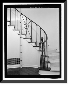 Historic Framed Print, Morris Landau House, 638 North Faring Road, Los Angeles, Los Angeles County, CA - 75,  17-7/8" x 21-7/8"