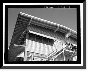 Historic Framed Print, U.S. Naval Base, Pearl Harbor, Administration Office Annex. Southeast Extension, Avenue E between Seventh & Eighth Streets, Pearl Harbor, Honolulu County, HI - 8,  17-7/8" x 21-7/8"