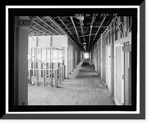 Historic Framed Print, U.S. Naval Base, Pearl Harbor, Administration Office Annex. Southeast Extension, Avenue E between Seventh & Eighth Streets, Pearl Harbor, Honolulu County, HI - 11,  17-7/8" x 21-7/8"