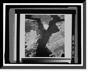 Historic Framed Print, U.S. Naval Base, Pearl Harbor, Waipio Peninsula, Waipo Peninsula, Pearl Harbor, Honolulu County, HI - 3,  17-7/8" x 21-7/8"