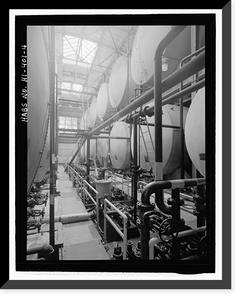 Historic Framed Print, U.S. Naval Base, Pearl Harbor, Lubricating Oil Storage Building, Merry Point near North Road, Pearl Harbor, Honolulu County, HI - 4,  17-7/8" x 21-7/8"