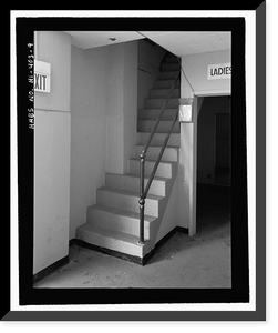 Historic Framed Print, U.S. Naval Base, Pearl Harbor, Gymnasium & Theater, Neville Way, Pearl Harbor, Honolulu County, HI - 9,  17-7/8" x 21-7/8"