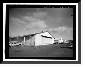 Historic Framed Print, U.S. Naval Base, Pearl Harbor, Storehouse for Defense Battalion Type, Between Port Royal Street & Fuller Way, Pearl Harbor, Honolulu County, HI - 3,  17-7/8" x 21-7/8"