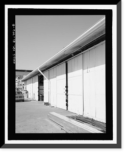 Historic Framed Print, U.S. Naval Base, Pearl Harbor, Storehouse for Defense Battalion Type, Between Port Royal Street & Fuller Way, Pearl Harbor, Honolulu County, HI - 8,  17-7/8" x 21-7/8"