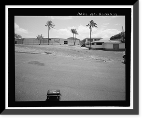 Historic Framed Print, U.S. Naval Base, Pearl Harbor, Bloch Recreation Center & Arena, Between Center Drive & North Road near Nimitz Gate, Pearl Harbor, Honolulu County, HI - 4,  17-7/8" x 21-7/8"
