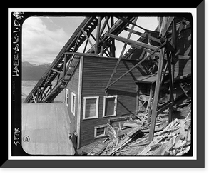 Historic Framed Print, Kennecott Copper Corporation, Concentration Mill, On Copper River & Northwestern Railroad, Kennicott, Valdez-Cordova Census Area, AK - 19,  17-7/8" x 21-7/8"