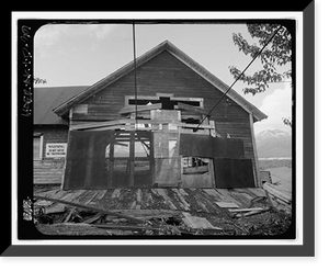 Historic Framed Print, Kennecott Copper Corporation, Concentration Mill, On Copper River & Northwestern Railroad, Kennicott, Valdez-Cordova Census Area, AK - 26,  17-7/8" x 21-7/8"