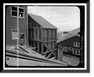 Historic Framed Print, Kennecott Copper Corporation, Concentration Mill, On Copper River & Northwestern Railroad, Kennicott, Valdez-Cordova Census Area, AK - 43,  17-7/8" x 21-7/8"
