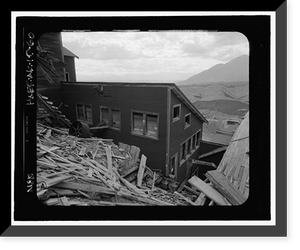Historic Framed Print, Kennecott Copper Corporation, Concentration Mill, On Copper River & Northwestern Railroad, Kennicott, Valdez-Cordova Census Area, AK - 47,  17-7/8" x 21-7/8"