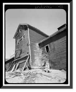 Historic Framed Print, Kennecott Copper Corporation, Leaching Plant, On Copper River & Northwestern Railroad, Kennicott, Valdez-Cordova Census Area, AK - 13,  17-7/8" x 21-7/8"