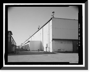 Historic Framed Print, Douglas Aircraft Company Long Beach Plant, Aircraft Parts Sub-Assembly Building, 3855 Lakewood Boulevard, Long Beach, Los Angeles County, CA - 8,  17-7/8" x 21-7/8"