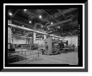 Historic Framed Print, Douglas Aircraft Company Long Beach Plant, Aircraft Parts Shipping & Receiving Building, 3855 Lakewood Boulevard, Long Beach, Los Angeles County, CA - 2,  17-7/8" x 21-7/8"