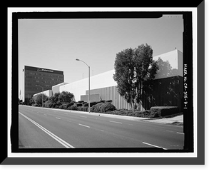 Historic Framed Print, Douglas Aircraft Company Long Beach Plant, Administration Building, 3855 Lakewood Boulevard, Long Beach, Los Angeles County, CA,  17-7/8" x 21-7/8"